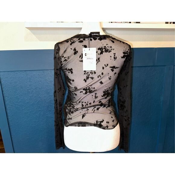 Desigual Women's Woman Knit T-Shirt Long Sleeve - Picture 3 of 10